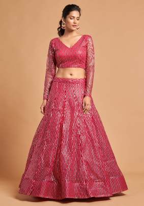 Thread & Multiple with Sequence Embroidery Designer Lehenga Choli Gujju Fashions Designer Lehnga Choli