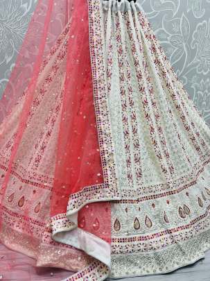 Thread Work & Sequence Work Georgette Beautiful Bridal Lehenga Choli Gujju Fashions Designer Lehnga Choli