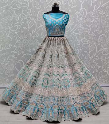 Velvet and Sequence Wedding Wear Bridal Lehenga Choli Gujju Fashions  Designer Lehnga Choli