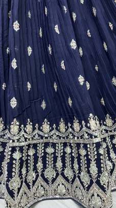 Wedding Wear Georgette Beautiful Color Range Lehenga Choli Gujju Fashions Designer Lehnga Choli