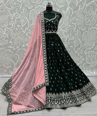 Wedding Wear Georgette Beautiful Color Range Lehenga Choli Gujju Fashions Designer Lehnga Choli