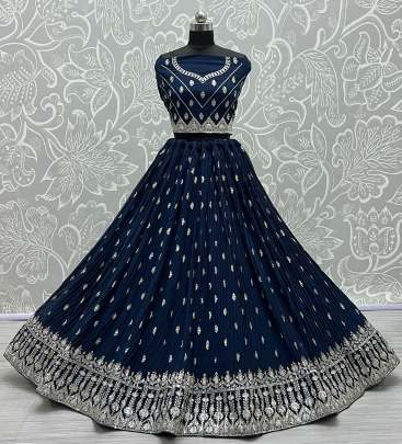 Wedding Wear Georgette Beautiful Color Range Lehenga Choli Gujju Fashions Designer Lehnga Choli