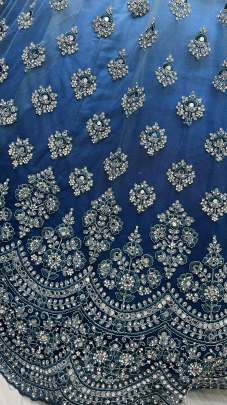 Wedding Wear  Mirror Work & Shaded Color Lehenga Choli Gujju Fashions Designer Lehnga Choli