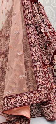 Wedding Wear Zari Embroidery and Designer Bridal Lehenga Choli Gujju Fashions Designer Lehnga Choli