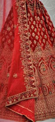 Wedding wear Beautiful Designer  Velvet Bridal Lehenga Choli Gujju Fashions Designer Lehnga Choli