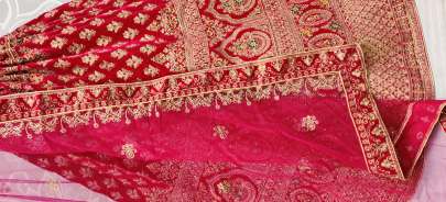 Wedding wear Beautiful Designer  Velvet Bridal Lehenga Choli Gujju Fashions Designer Lehnga Choli