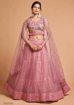 Wedding wear Dori and Thread Embroidery With Zari Lehenga Choli Gujju Fashions