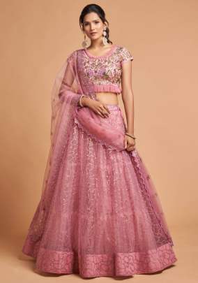 Wedding wear Dori and Thread Embroidery With Zari Lehenga Choli Gujju Fashions Designer Lehnga Choli