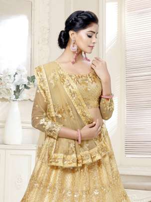 Wedding wear Double Sequence Designer Lehenga Choli Gujju Fashions Designer Lehnga Choli