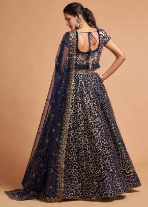 Zari & Dori With Threads Embroidery Work Designer Lehenga Choli Gujju Fashions Designer Lehnga Choli