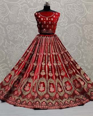 Zircon Diamond and Sequence Work Velvet Designer Lehenga Choli Gujju Fashions Designer Lehnga Choli